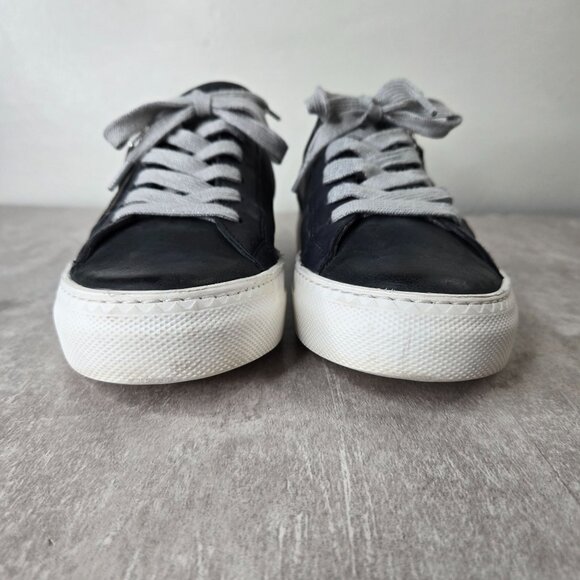 Paul Green Toby Sneakers Size 7.5 Gray Leather Low Top Comfort Sporty Moto Shoes - Picture 3 of 12